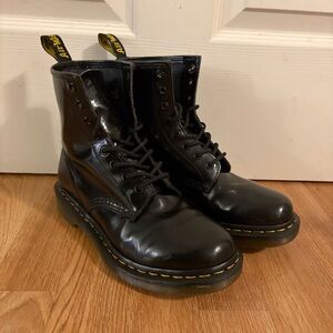 Dr. Martens W8 1460 Smooth Black Leather Boots